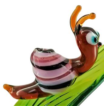 Preview: Orchideenstab, Blatt mit Schnecke -rosa- (normale Ausf.)